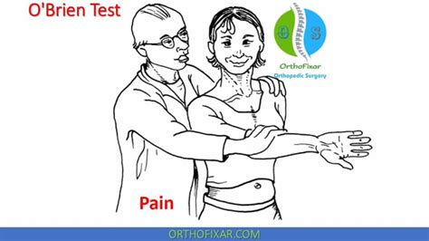 o'brien's active compression test|cross arm test positive.